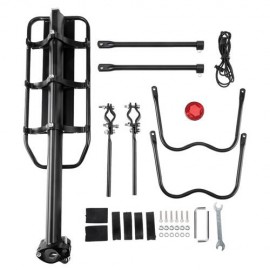 Portable Durable Quick Release Bicycle Luggage Rack Black
