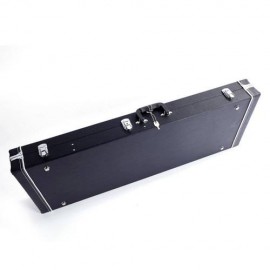High Grade Electric Guitar Square Hard Case Microgroove Flat Black