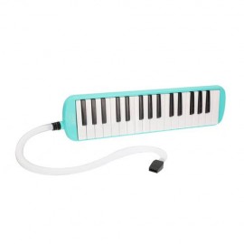 Glarry 32-Key Melodica with Mouthpiece + Hose + Bag Green